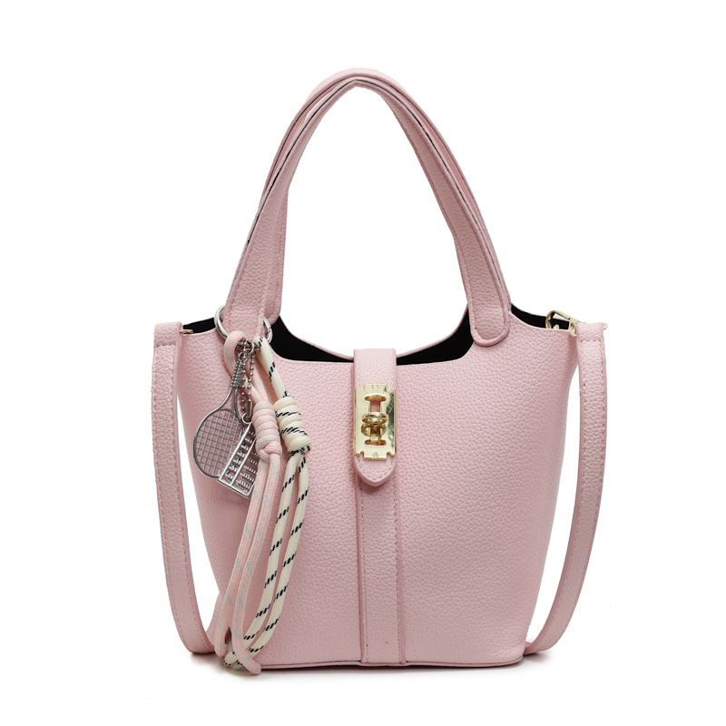 Este año, la popularidad de la bolsa de cubo para mujeres de alta calidad, el nuevo tipo 2025 de moda universal, bolso de transporte, bolso de moda extranjero