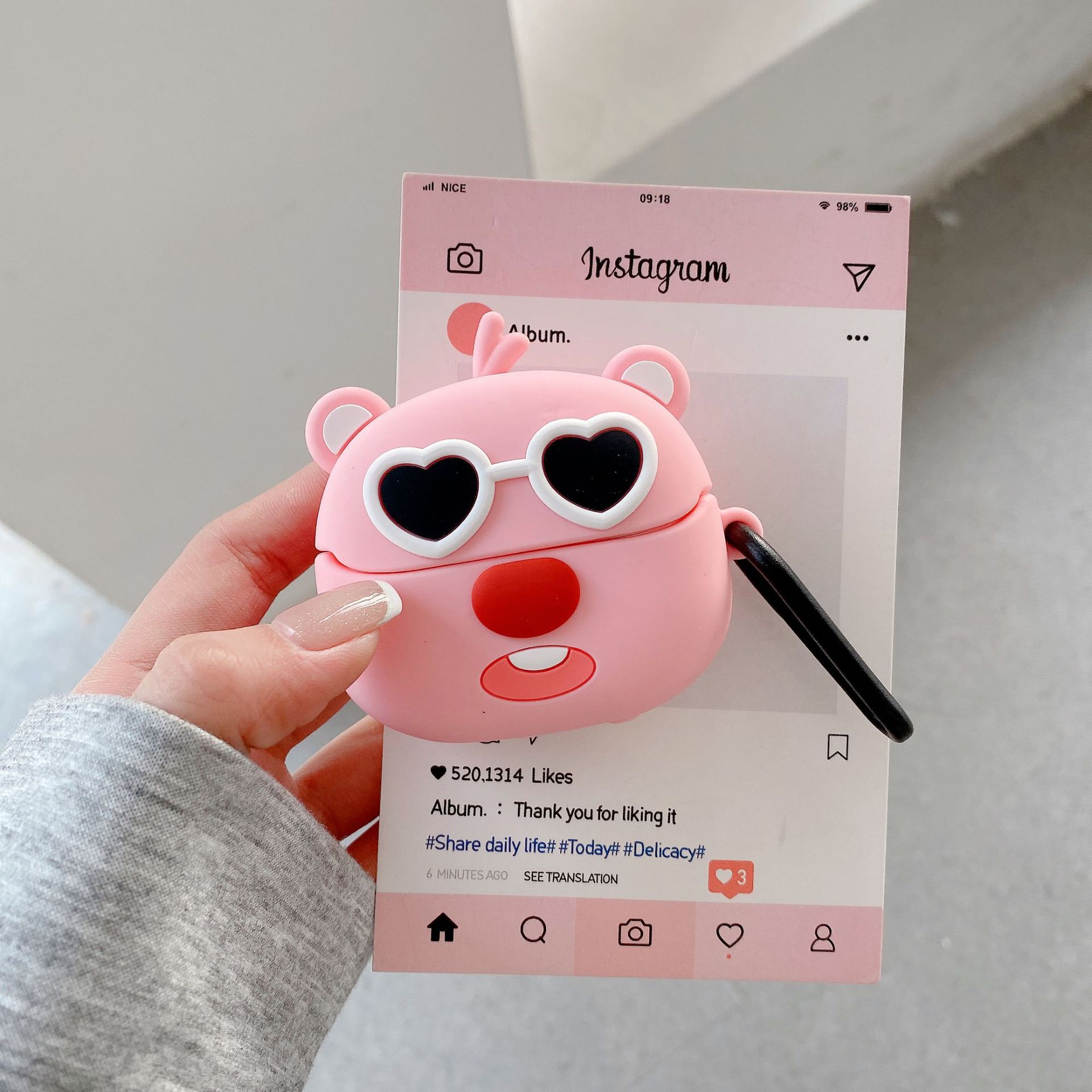 Gafas mapache 【sección fina】