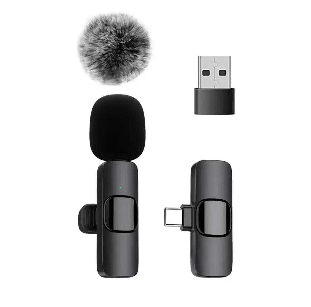 K9 micrófono inalámbrico de collar tipo clipe venta transfronteriza caliente conjunto completo de radio de teléfono móvil reducción de ruido ancla auriculares de transmisión en vivo