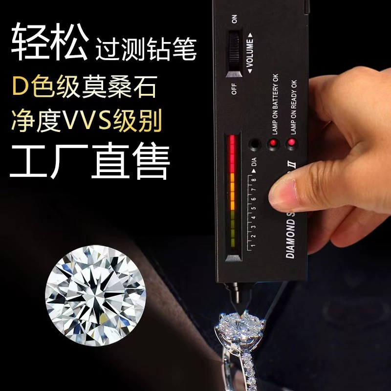 Муассанит голый камень белый цвет D 6.5 mmm1 карат VVS чистый Wuzhou искусственный драгоценный камень