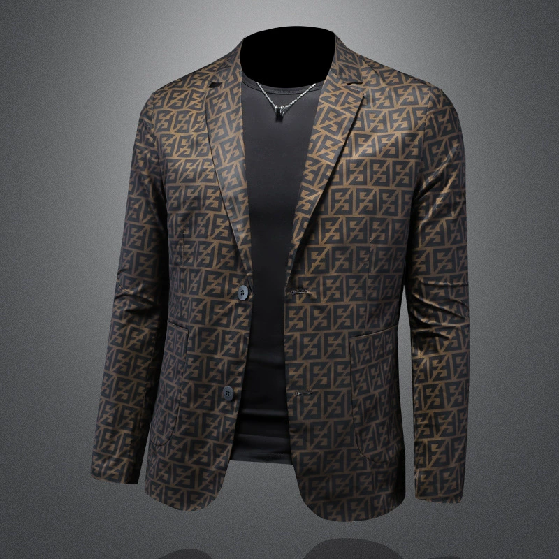 Модный костюм для отдыха, куртка,Slim fit, плюс размер
