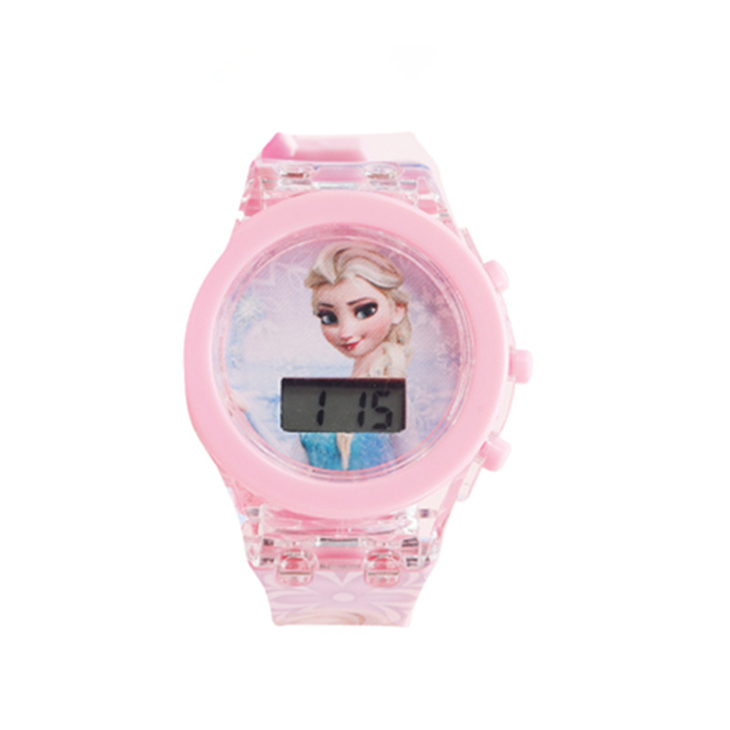 Comercio exterior Venta caliente reloj de dibujos animados para niños niña niño lindo bebé reloj de juguete con luz exquisita reloj electrónico