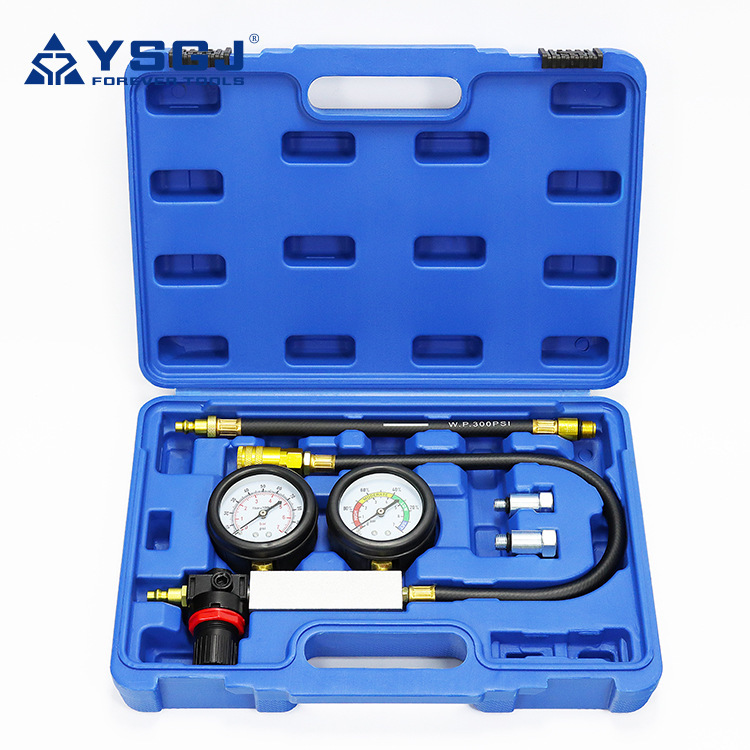 Ys-036 Yongshi Tools Tu-21 Cylinder Leak Tester Automotive Engine Oil Cylinder Gauge Set for Vehicle Pressure Testing Ys-036 Yongshi Tools Tu-21 Cylinder Leak Tester Automotive Engine Oil Cylinder Gauge Set for Vehicle Pressure Testing