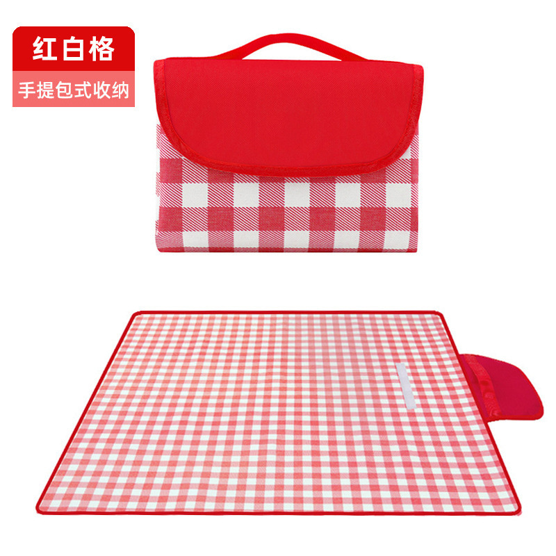 빨간 격자 무늬 110*150cm (4 명 앉을 수 있음)