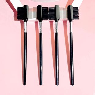 Makeup brush source manufacturer single eyelash brush double eyelash steel tooth eyebrow comb eyebrow trim molding tool