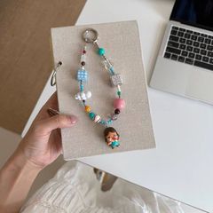 抱抱哭娃手工自制手机链正品萌粒童趣多巴胺小众可爱挂件