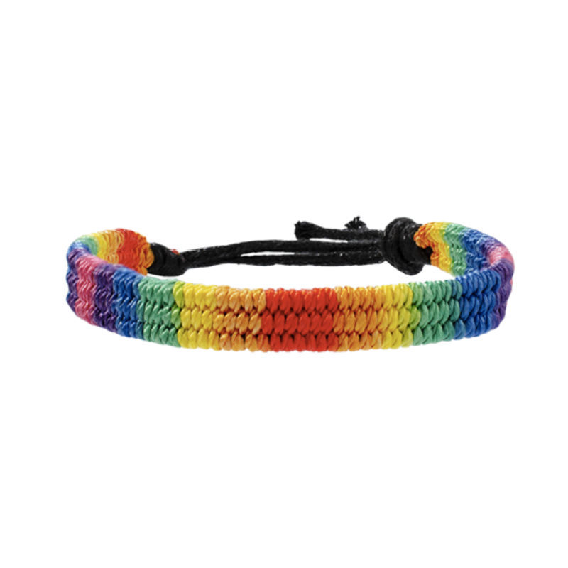 LGBT Gay Same-sex Bracelet Six-color Rainbow Hand-woven Hand Rope Les Friendship Bracelet Men And Women Couples