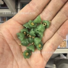 新中式中国风女装琉璃旗袍汉服唐装玉石花朵钮扣饰品小香风精美扣
