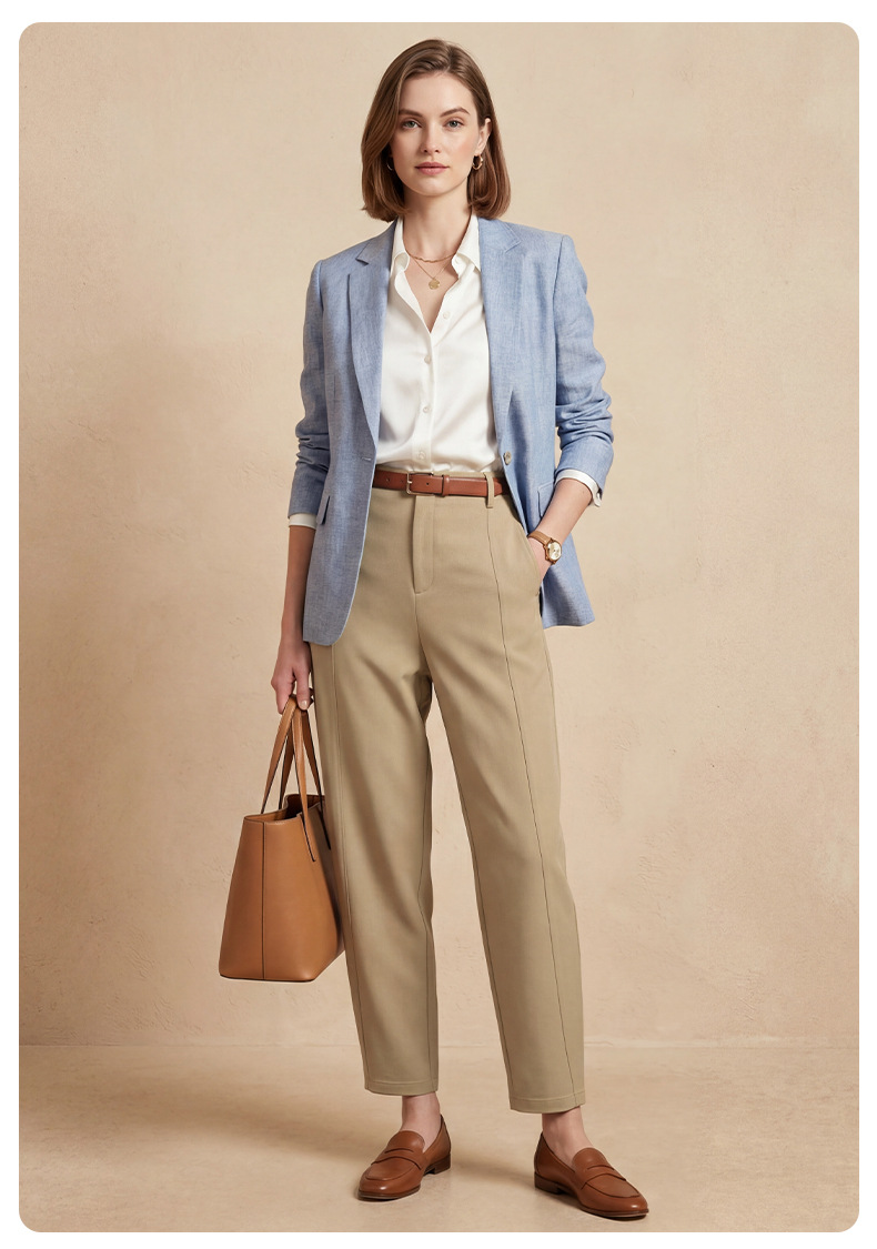 Quần culottes nữ ống rộng cạp cao chất modal mềm rũ dáng suông — trà xanh matcha chi tiết 22