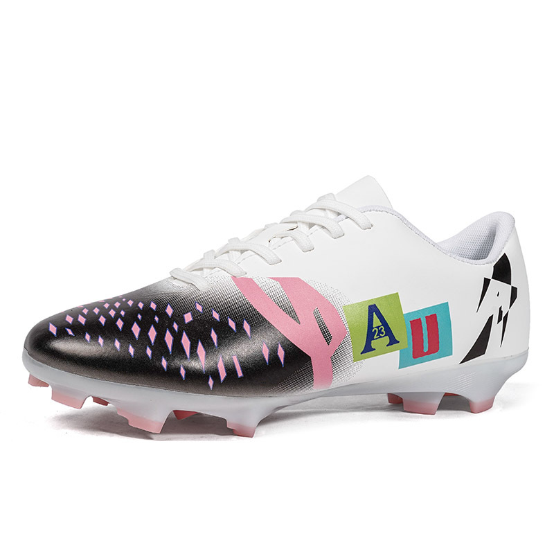 2025 zapatos de fútbol transfronterizos para niños y niñas zapatos de entrenamiento de clavos profesionales zapatos de entrenamiento de clavos rotos fábrica al por mayor un cabello