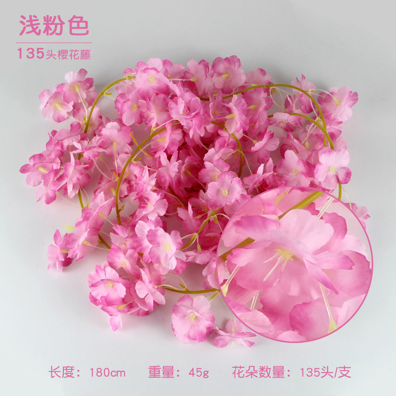 135 머리 빛 핑크 체리 덩굴 [1]]