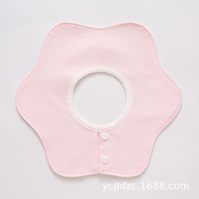 Babero babero de los bebés de 360 grados giratorio puro algodón impermeable babero absorbente transpirable babero recién nacido cuatro estaciones