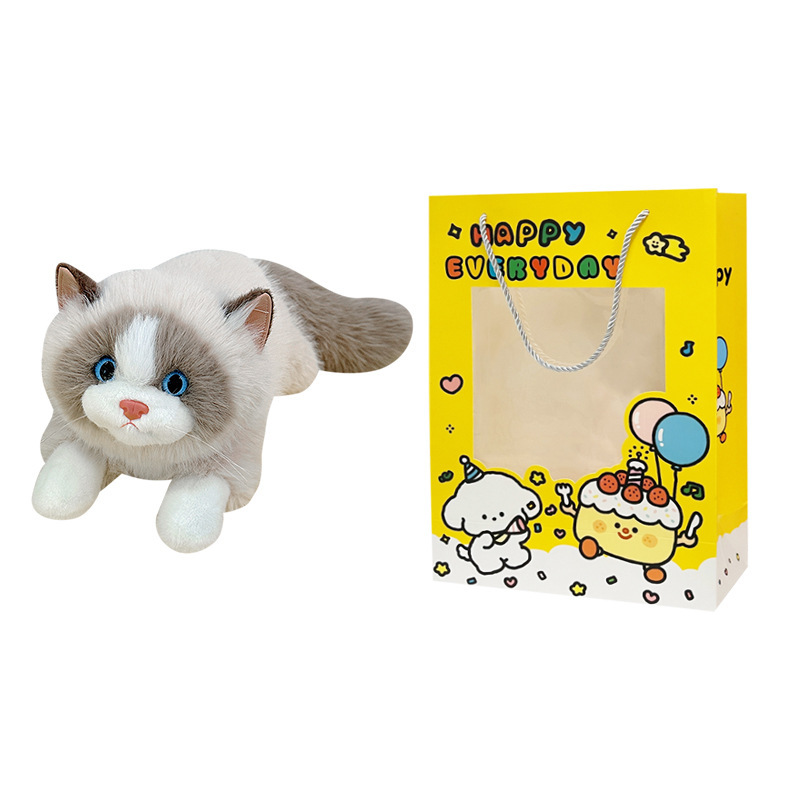 仿真布偶猫咪玩偶会叫毛绒玩具公仔睡觉抱枕安抚娃娃女生生日礼物|undefined