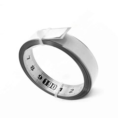 Stainless steel adhesive ruler precision wood guide track self-adhesive tape measure flat ruler with adhesive metal ruler