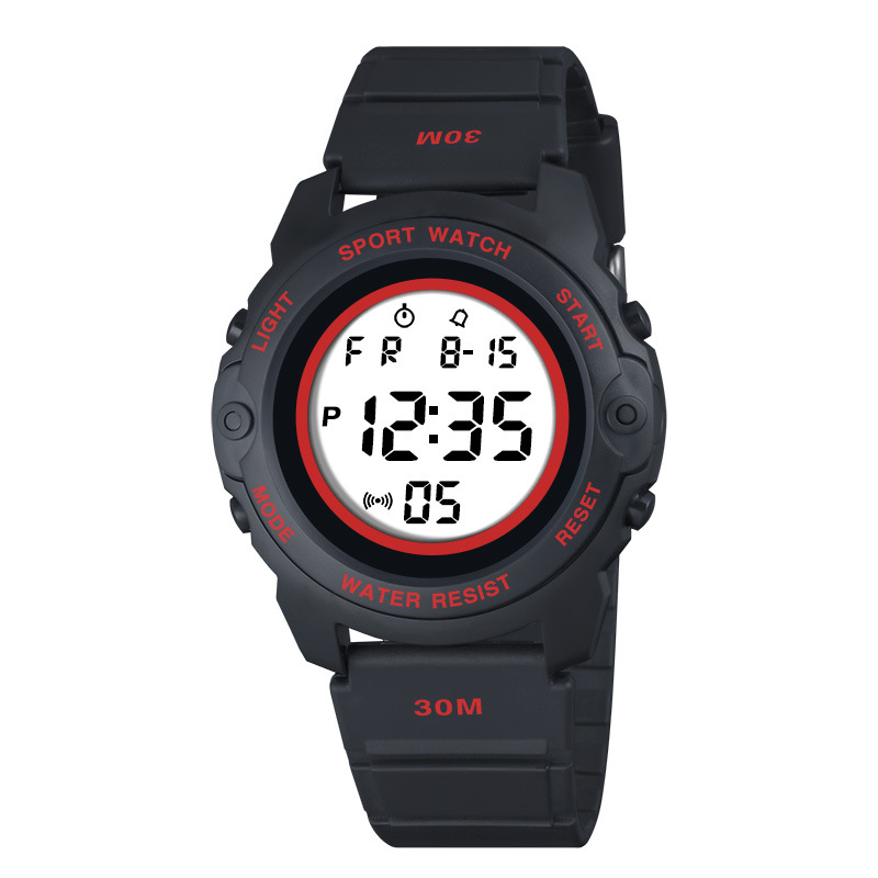 Moda nuevos deportes al aire libre multi-funcional luminoso reloj electrónico alarma de los hombres de moda reloj electrónico fábrica al por mayor
