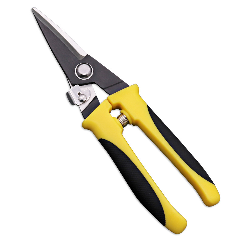 厂家批发不锈钢铁皮剪刀 多用铁丝薄铁皮剪刀 家用电工剪刀