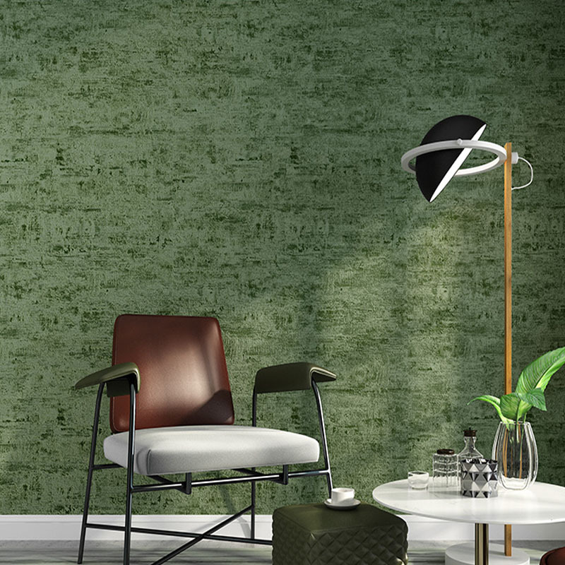 Nordic Frosted Sandstone Cement Grey Industrial Style Wallpaper Living Room Sofa Background Hotel Room Green Wall