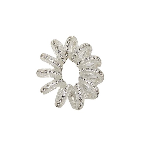 Cross-border Amazon Advanced Bold Phone Cord Holder for Women, Korean Dongdaemun Water Diamond Hair Ring, High Elasticity Head Accessory