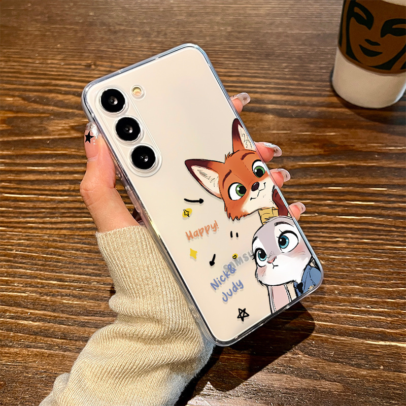 Zootopia 2 Is Suitable for Samsung S24 Mobile Phone Case Galaxy S25 Transparent 24Ultra Judy Nick S23+