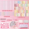 Luxurious storage box, sticker, 603 pieces