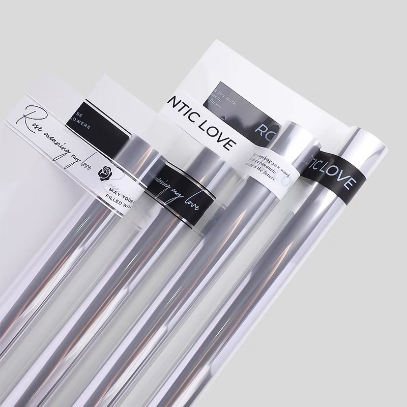 Li Zhi Ran en línea romántico inglésopp impermeable simple papel de vidrio paquete de flores paquete de papel de flores