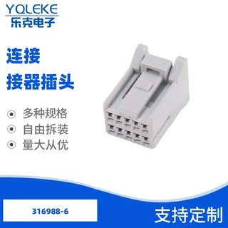 316988-6东风广本10P国产现货厂家直销汽车连接器接插件护套端子