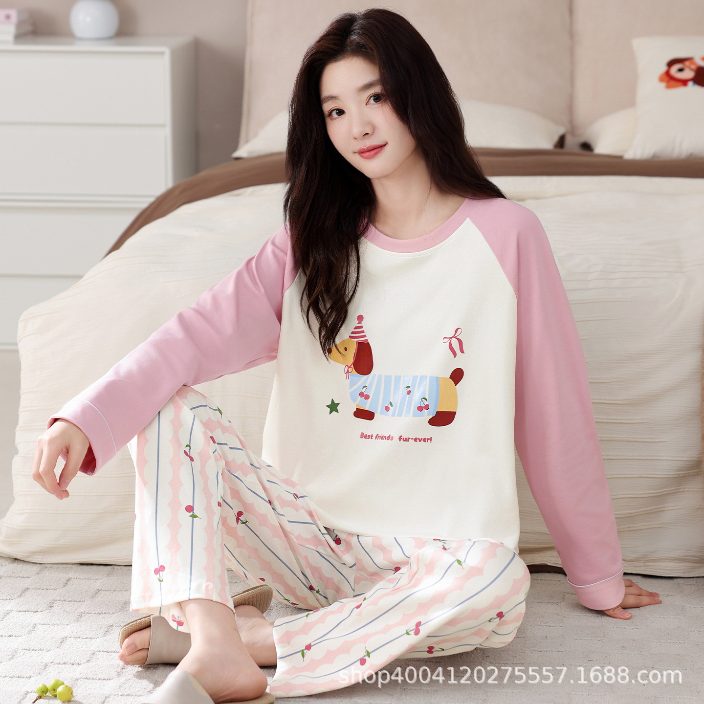 Cotton long-sleeve, sleeves, set