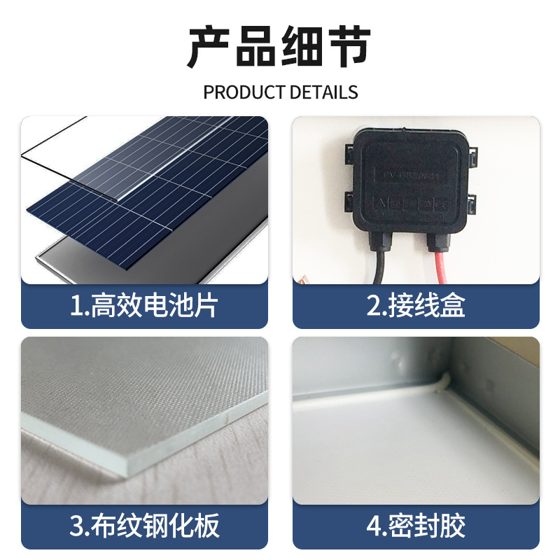 Suministro Transfronterizo de Paneles Solares de Silicio Monocristalino de 50w, Módulos Fotovoltaicos, Paneles Solares, Paneles Solares Fotovoltaicos de 18v