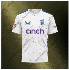 2025  Englanderrra板球男子女士短芒T恤版Young Sheets Ashos