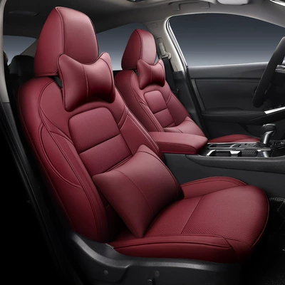 special car seat cover | Modelə uyğun (Original) oturacaq örtükləri - c-wine-red-deluxe-edition-2020-2024