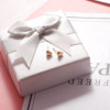 Advanced earrings stainless steel heart-shaped, does not fade, high-quality style, simple and elegant design