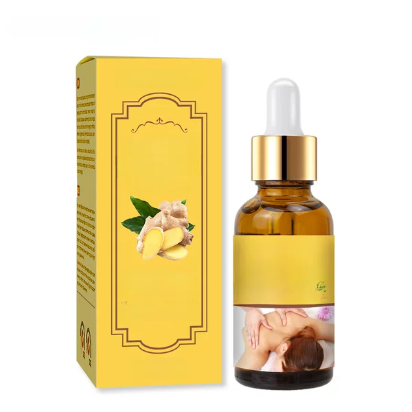Tonisabery Massage Essential Oil Dredge Meridians Gua Sha Joint Care Ginger Oil 30ml