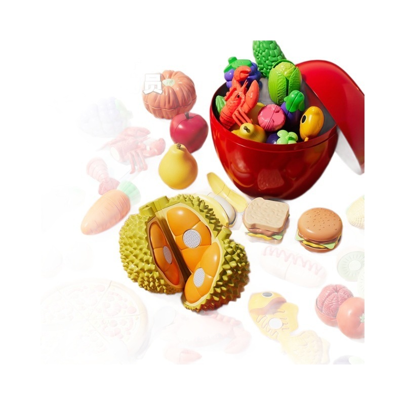 フルーツカッティングおもちゃ 赤ちゃん野菜カット リンゴ 子供用ままごとキッチンセット 野菜カット可能 こどもの日ギフト|undefined