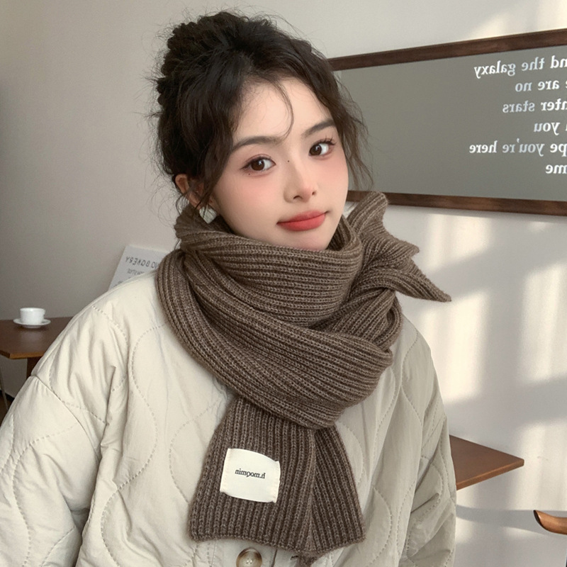 新年红色复古格子圣诞围巾女冬季韩系氛围感绿色加厚保暖情侣围脖|undefined
