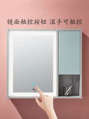 Ins style mint green bathroom cabinet combination integrated ceramic basin bathroom home washbasin with light mirror cabinet