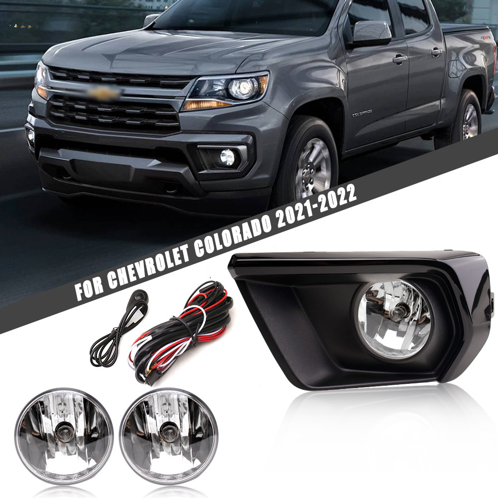 Aplicable a Chevrolet 2021 - 2022 nuevo conjunto de lámpara de niebla delantera COLORADA lámpara de barra de conducción diurna de halógeno image 1