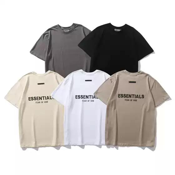 Cross-border foreign trade American-style short sleeve women's loose slimming all-match FOG High Street couple T-shirt New
