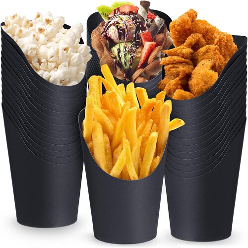 Potato stick cup, thick disposable fast food bowl, chicken corn sweet potato takeout ice cream kraft paper roundtong snack cup