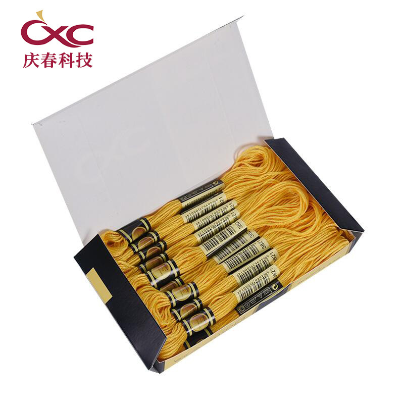 447 Colors Qingchun Thread Cross Stitch Thread 8.6m Strands Handmade Embroider Thread 24 Double Standard Box Thread Ecological Cotton Embroider Thread