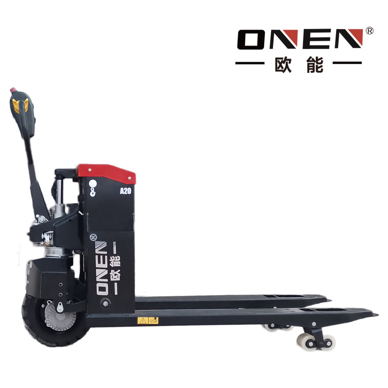 欧能叉车 电动搬运车电动升降叉车半电动液压装卸车2.5吨电动地牛