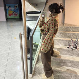 2025小个子今年流行漂亮独特超好看减龄小香风短款毛外套裤子套装