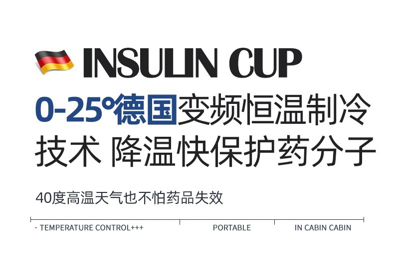 Insulin Growth Hormone Refrigerator Portable Car Mini Refrigerator Portable Portable Portable Refrigeration Pill Box Insulation Ice Bucket