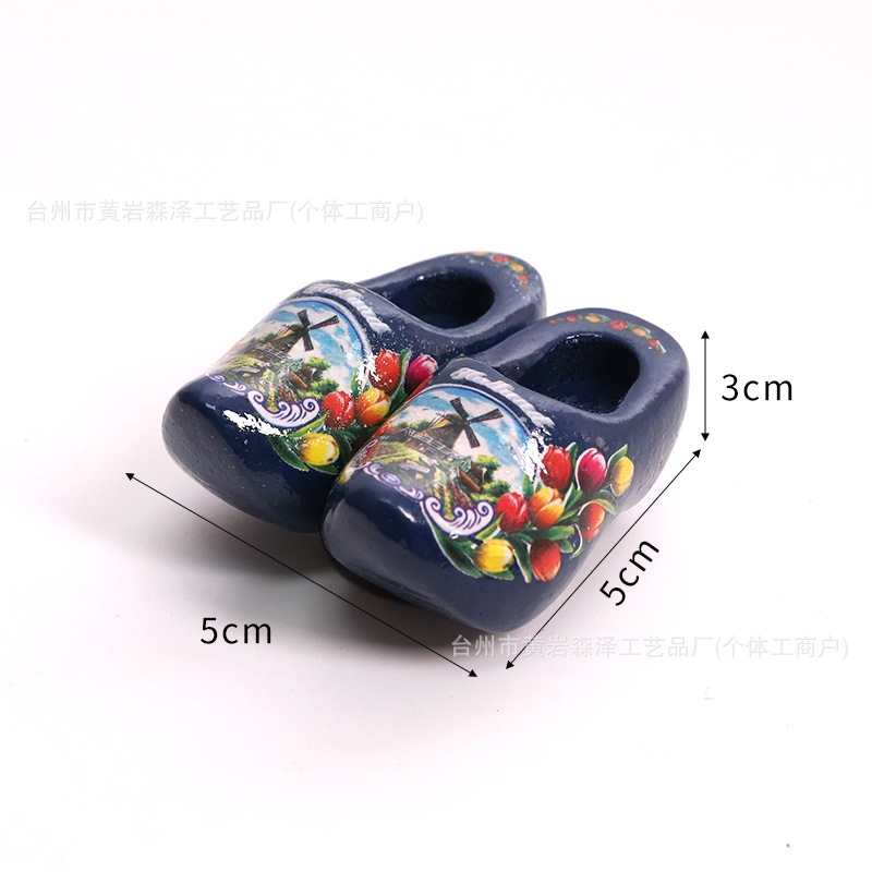 木质冰箱贴成双木鞋磁贴荷兰木屐玩具礼品荷兰特色旅游文创纪念品|undefined