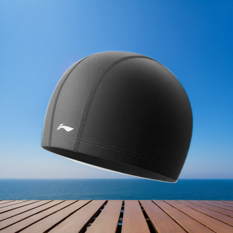 Li Ning Swimming Cap Comfortable Extra Large Adult Men's and Women's Long Hair Professional Large Ear Protectors