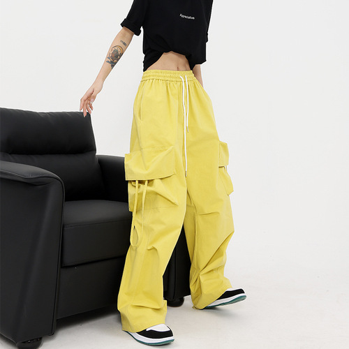 Men's and Women's Unisex Spring and Autumn New Stylish Trousers with Multiple Pockets, Casual Work Pants, Trendy Brand Couple Casual Trousers