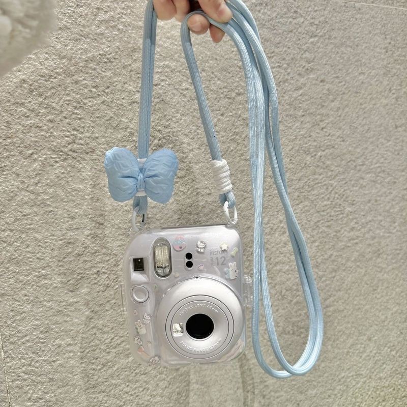 富士拍立得mini12/11保护壳收纳相机防摔保护套仙女斜挎挂绳配件