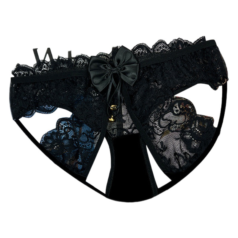 Bell Temptation Pure Desire Lace Women's Open File Free Sexy Women's Sex Underwear Lace Low Waist Briefs Women