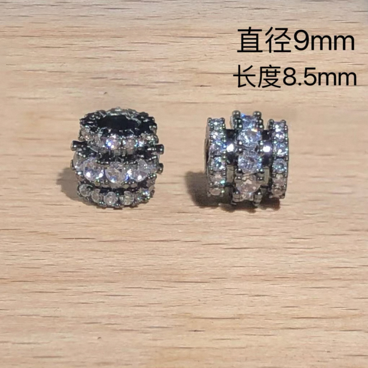 Crystal Accessories 14K Gold-Filled Thick Silver Wheel Spacer Beads Spacer Handmade Bracelet Necklace Beaded Accessories DIY Accessories