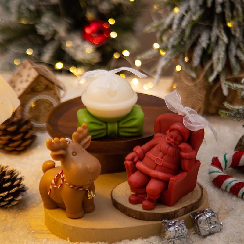 クリスマスシリーズサンタクロース香薫ろうそくins飾りプレゼント|undefined