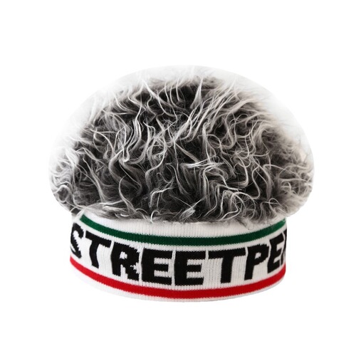 Southeast Asian cross-border stylish fake hair short cap retro hip-hop parody brimless hat knitting cap